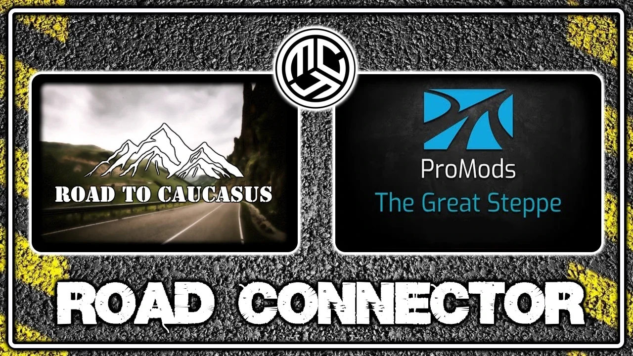 Road to Caucasus + ProMods The Great Steppe Road Connector v1.9 2