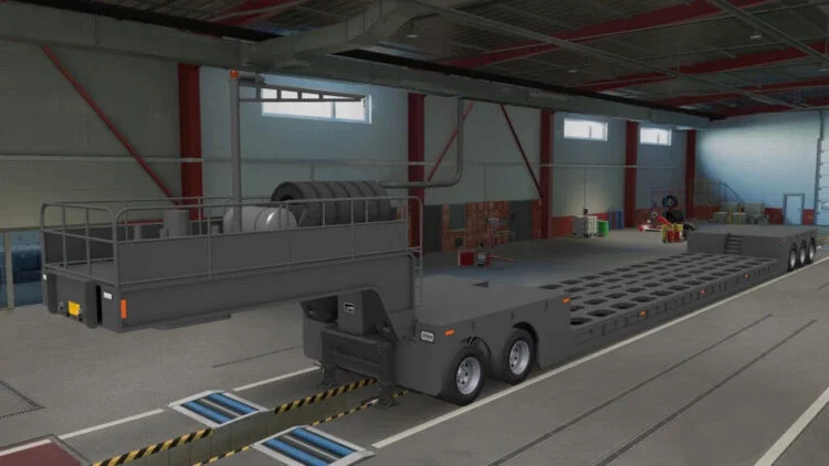 MULTI AXLE FLATBED TRAILER 10 AXLES v4.0 2