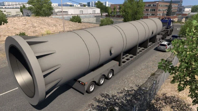 MULTI AXLE FLATBED TRAILER 10 AXLES v4.0