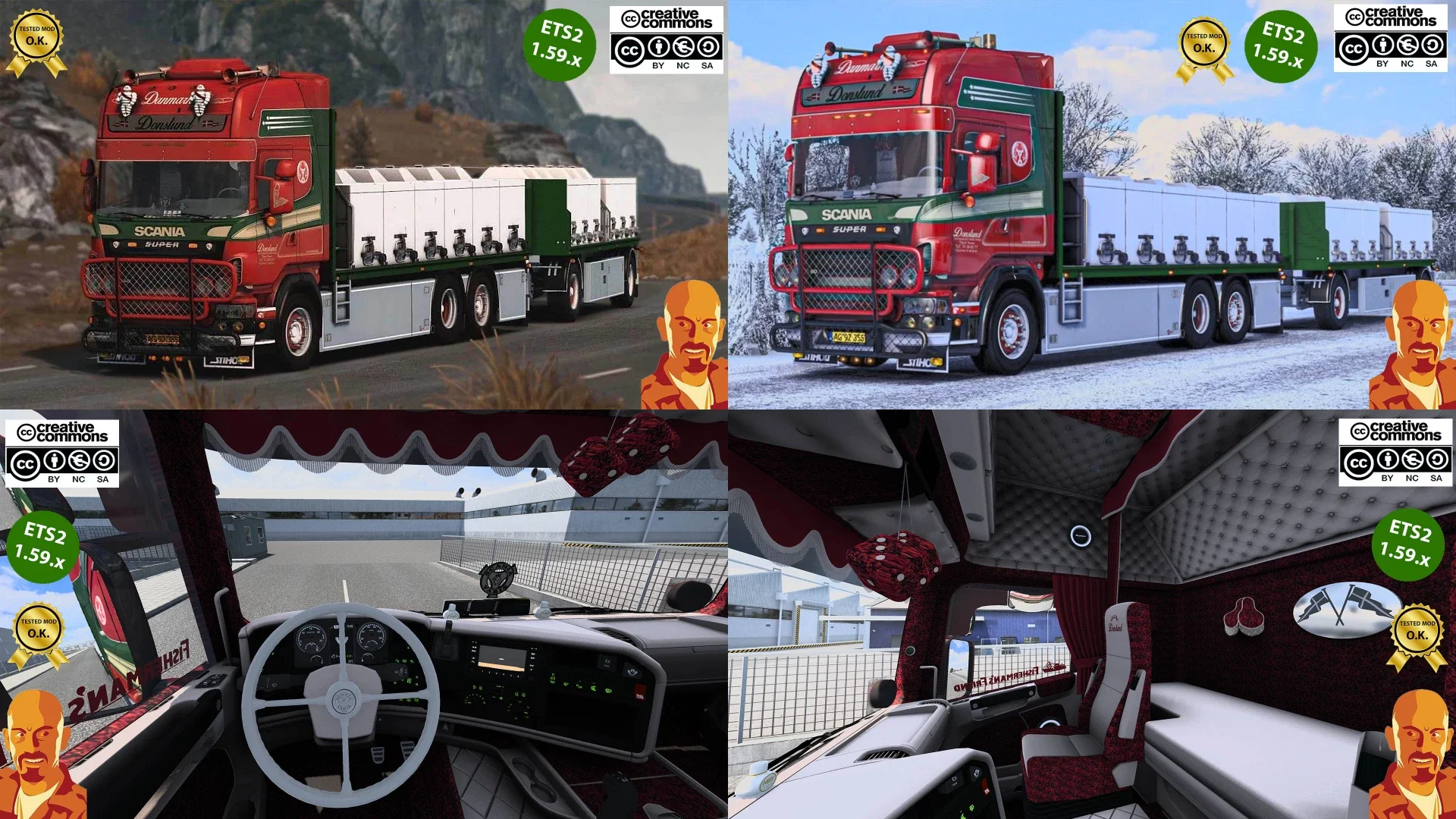 SCANIA R560 DONSLUND + TRAILER v6.0 3