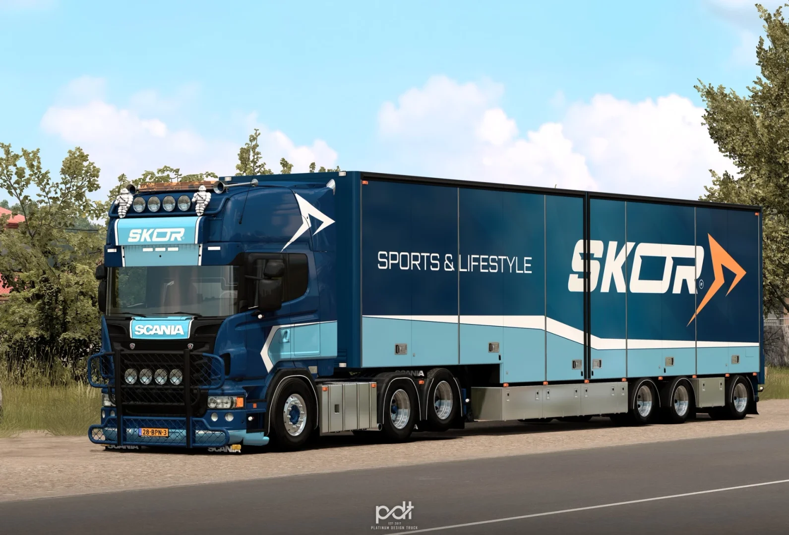 Scania R560 + Trailer SKOR v1.1 2