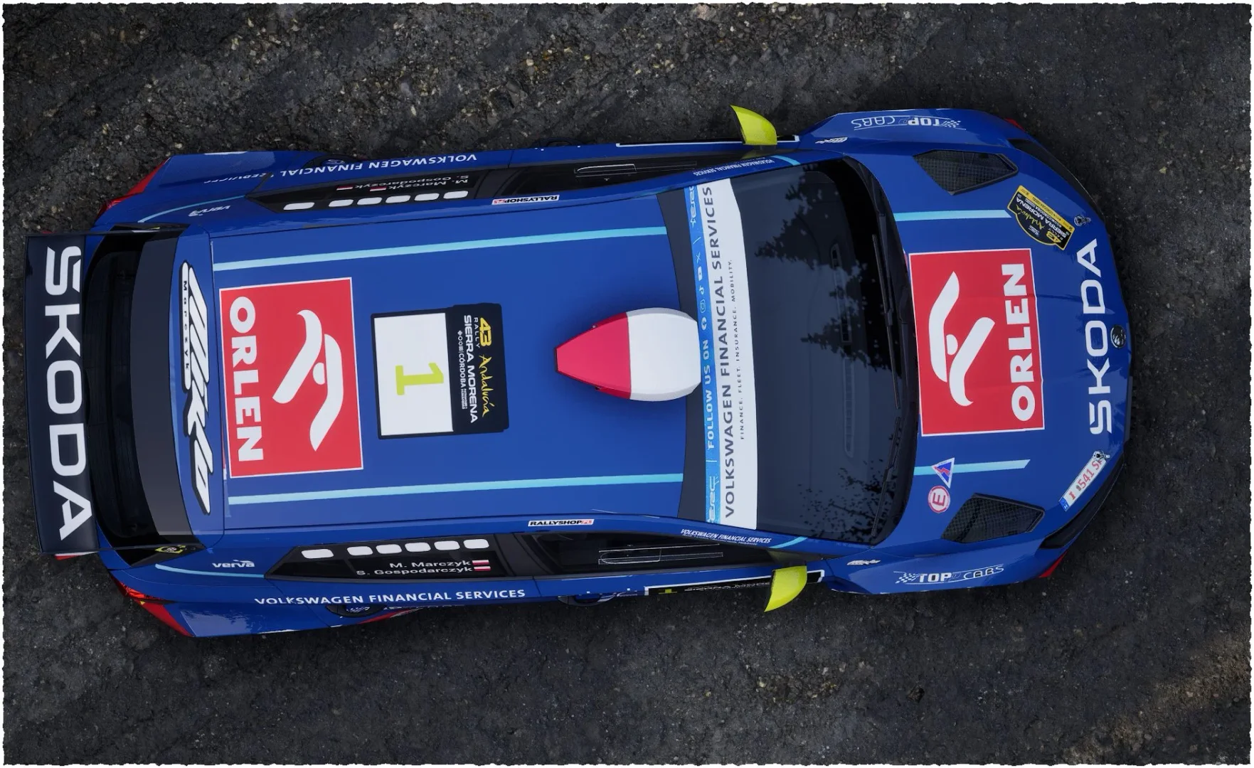 Skoda Fabia Rally2 #1 Mikołaj Marczyk | Szymon Gospodarczyk v1.01 4