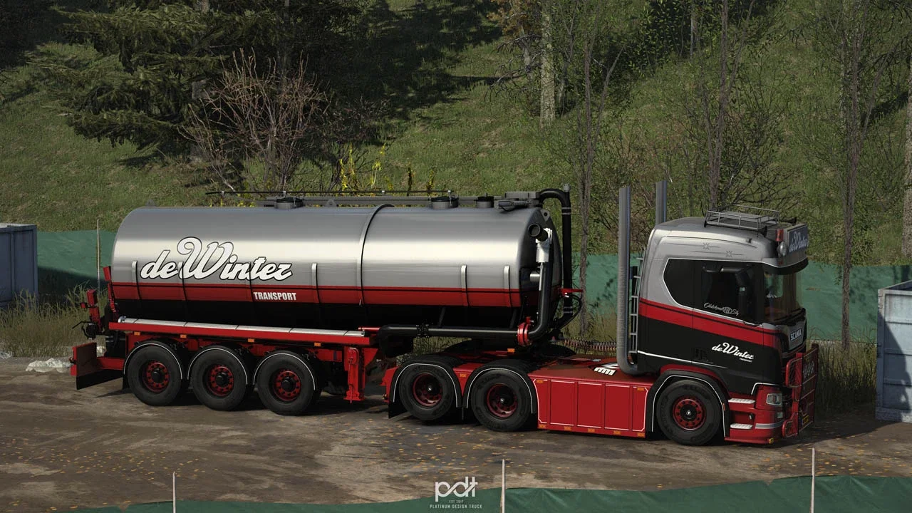 Scania R500 + Trailer de Winter v1.0 4