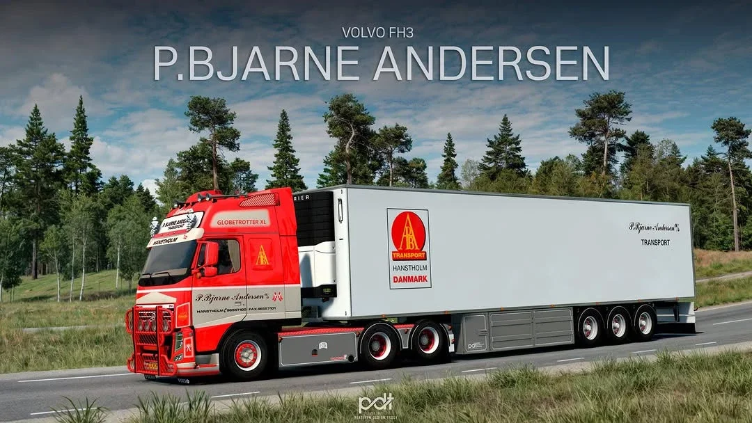 Volvo FH3 P.Bjarne Andersen + Trailer v4.0 5