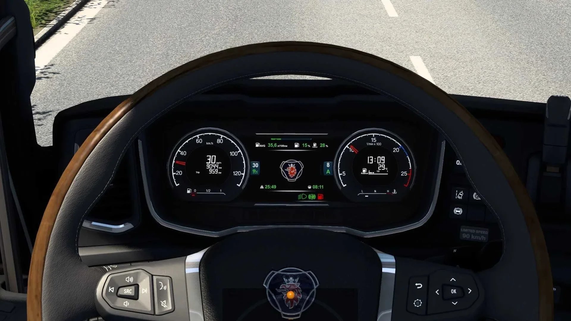 Scania NG Improved Dashboard v1.58 3