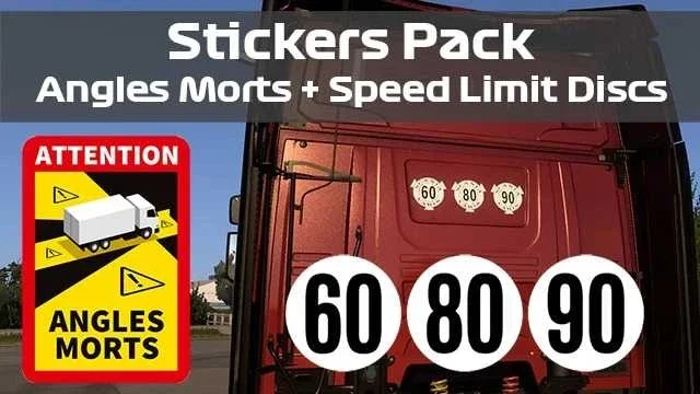 Stickers Pack – Angles Morts Speed Limit Discs 2