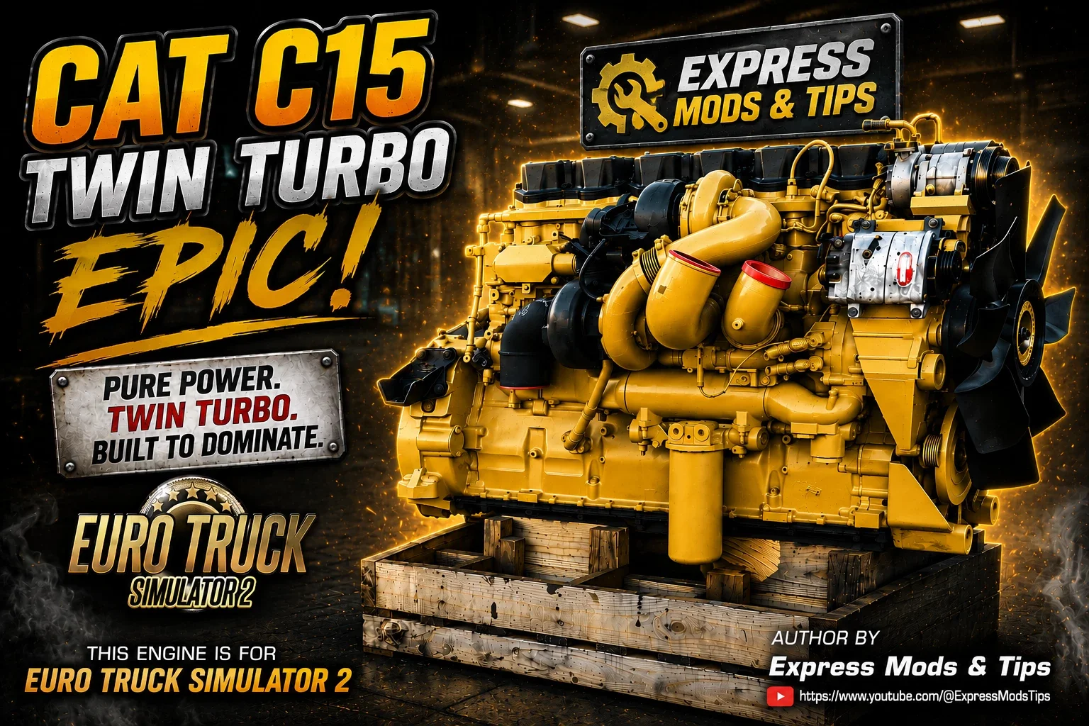 CAT C15 Twin Turbo Real Engine Pack (Real Sound) v2.0 2