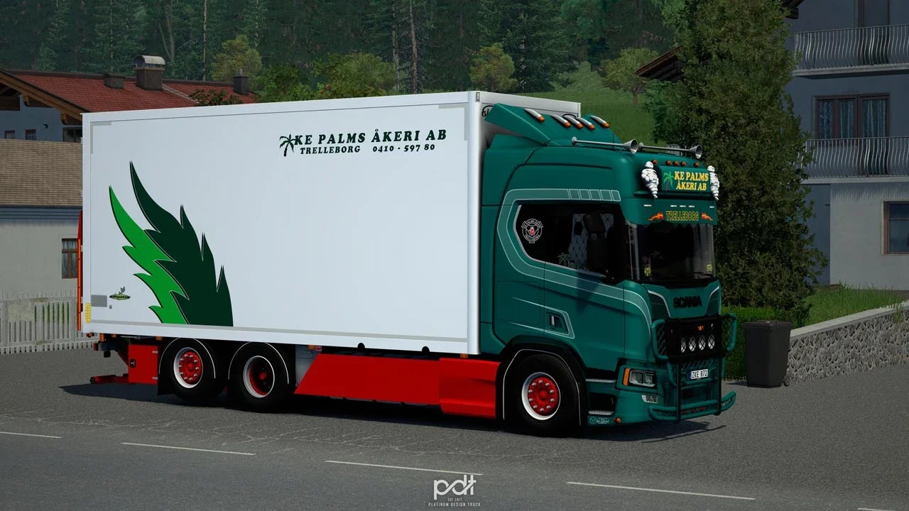 Scania R520 KE Palms Akeri + Trailer v14 3