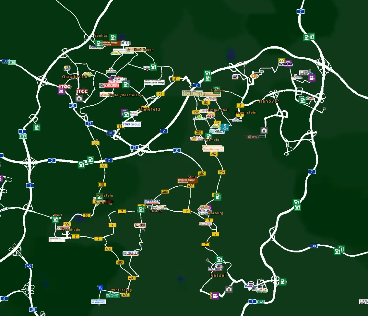 German Regions Map 1:19 (former Rhineland Map) v1.0.2 3