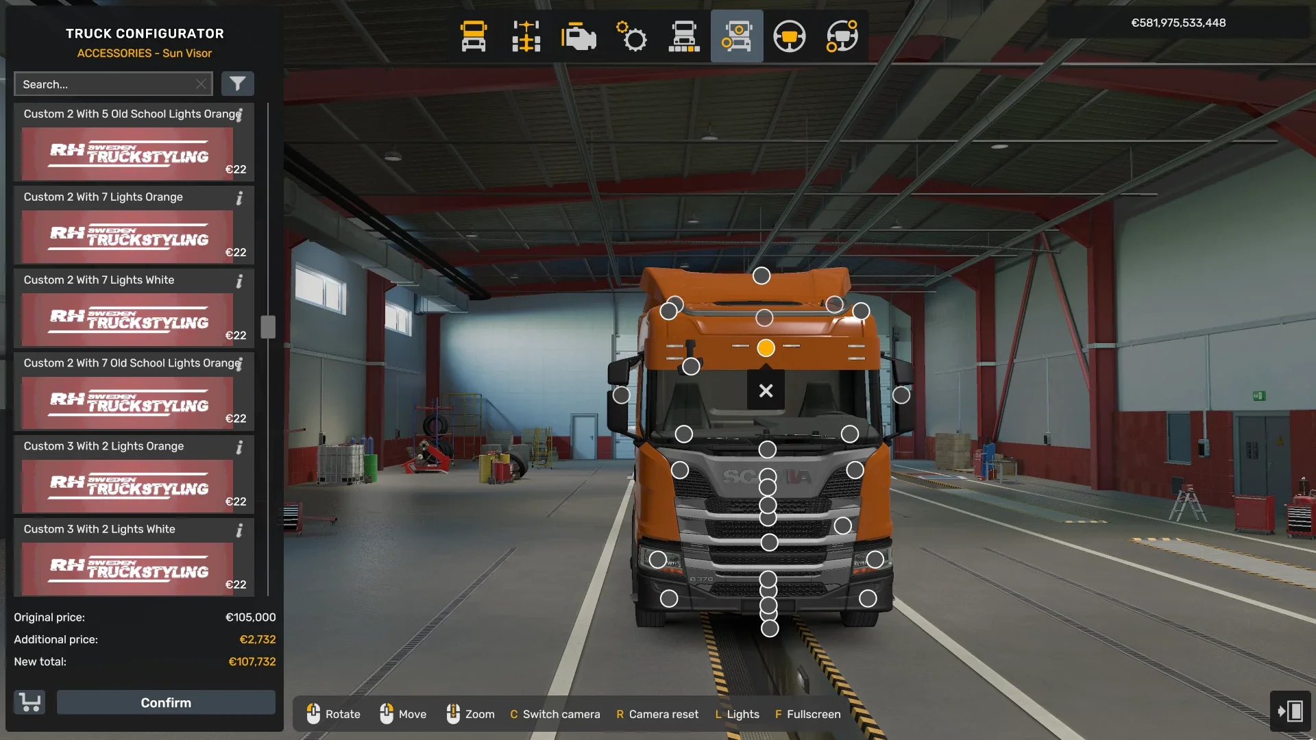 Sunvisor Pack for Scania NG