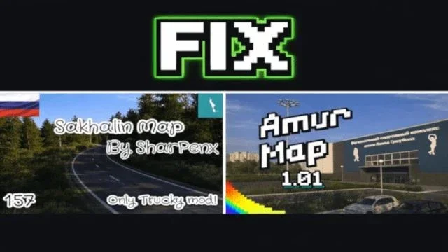 Sakhalin Map Amur Map FIX v1.0