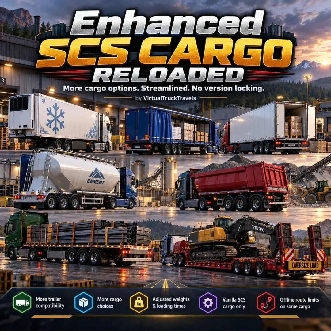 Enhanced SCS Cargo Reloaded 1.61-1.62