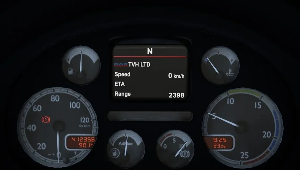 DAF 105 XF Customisable Dash v1.0