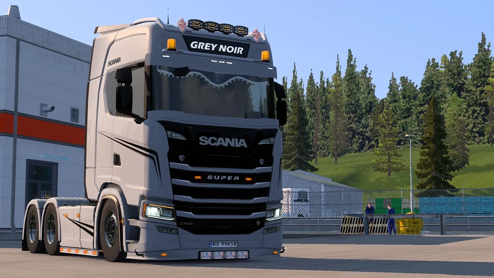 Grey Noir Skin for Scania v1.0