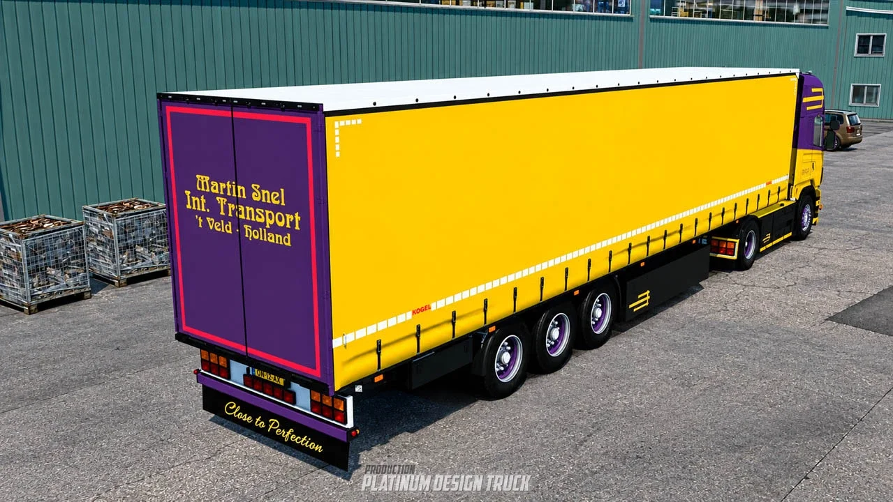 Scania R450 + Trailer Martin Snel v8 3