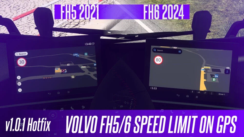 VOLVO FH5/6 Speed Limit on GPS v1.0.1 Hotfix 3
