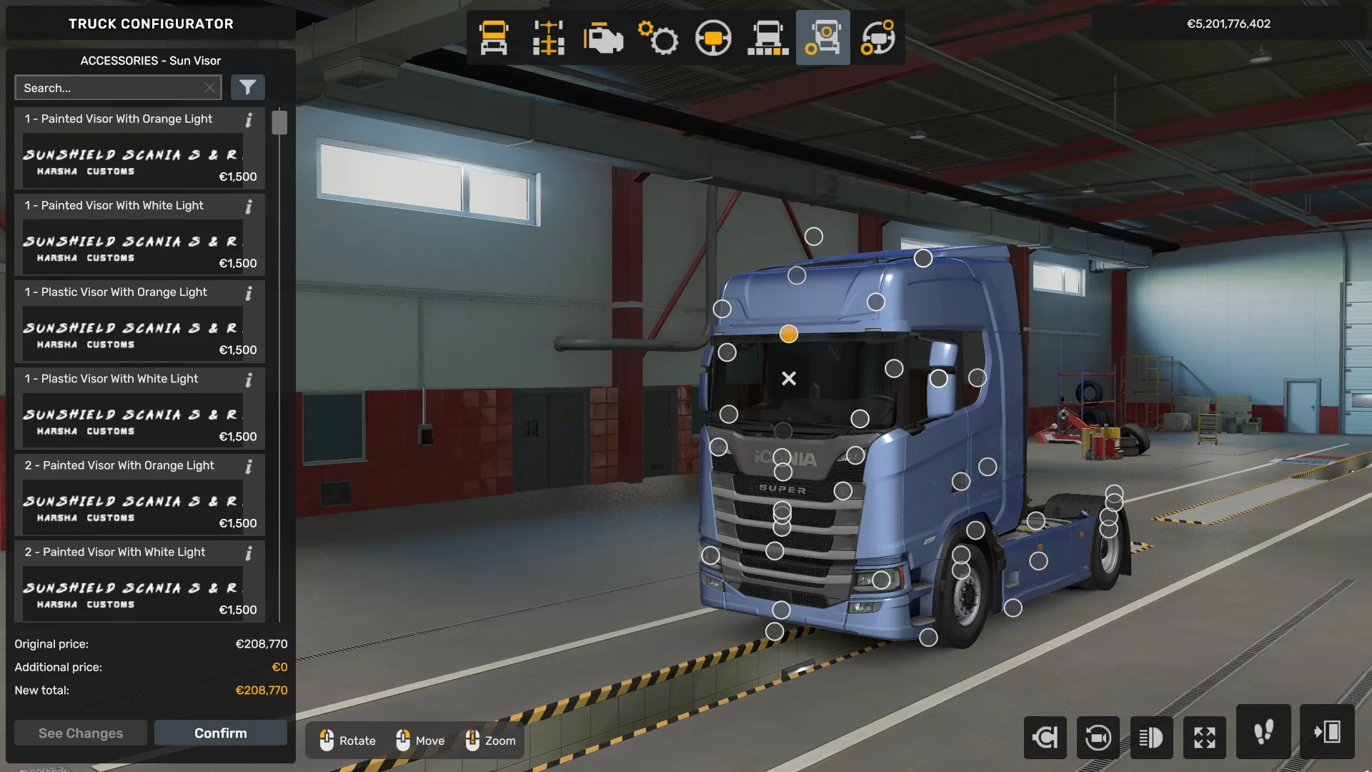 Scania NG S/R Sunshield Pack 2
