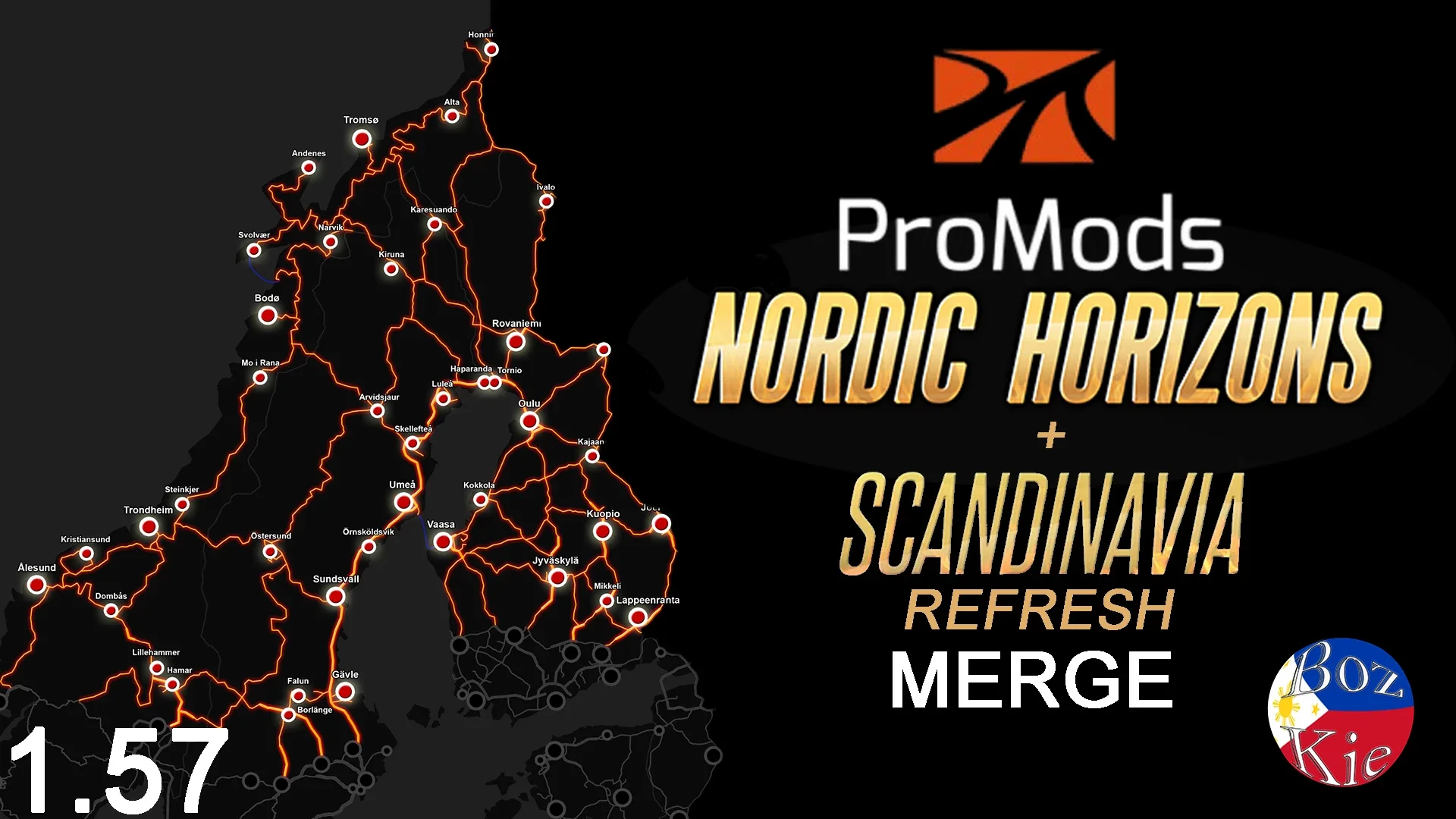 Promods NH + Scandinavia Merge v1.1