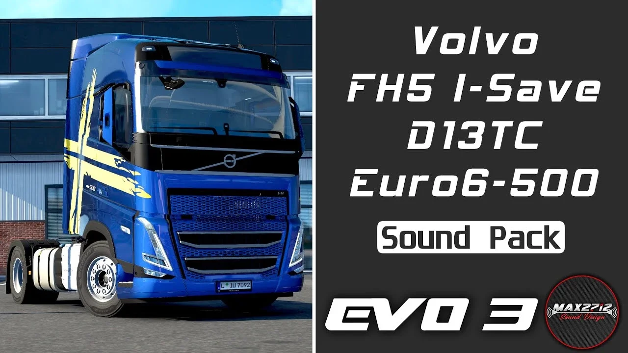2023 Volvo FH5 I-Save 500 D13TC Sound Pack v1.2