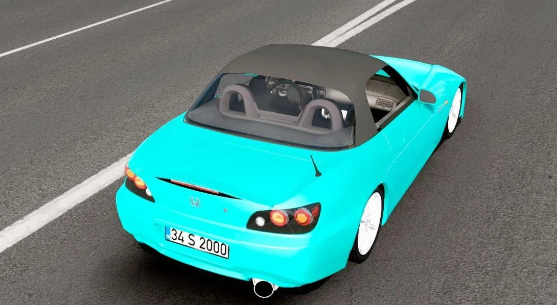 Honda S2000 Turquoise Blue v1.0 4