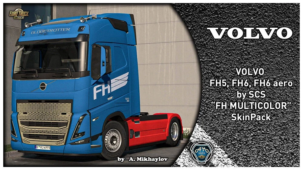 Volvo FH Multicolor Skin Pack v1.0 2