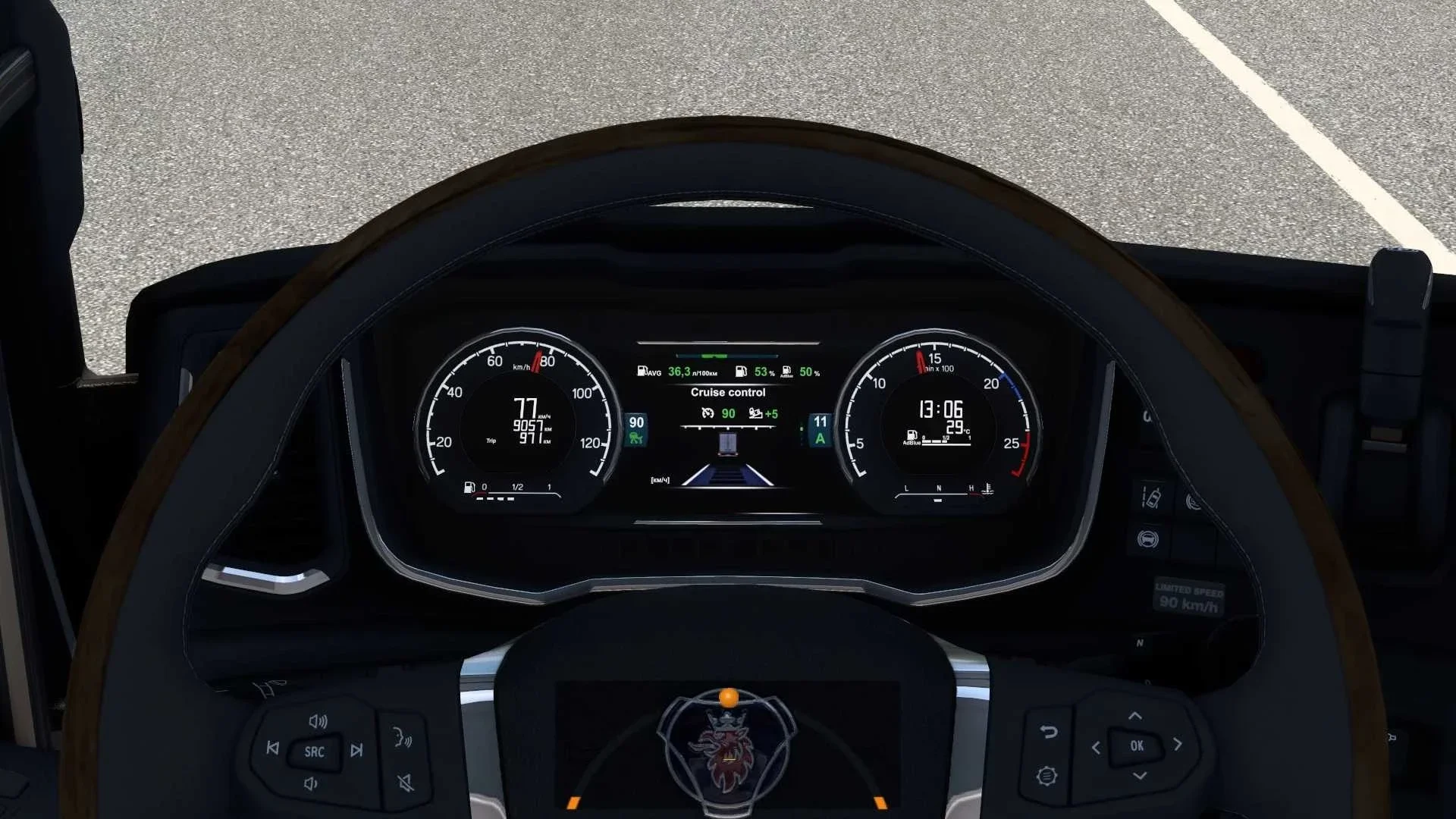 Scania NG Improved Dashboard v1.58