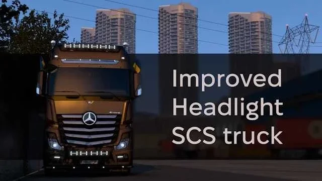 Improved Headlight for SCS Trucks v1.58 2
