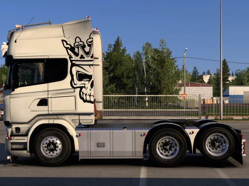 Bad Skull Scania R Topline RJL Skin v1.0 3