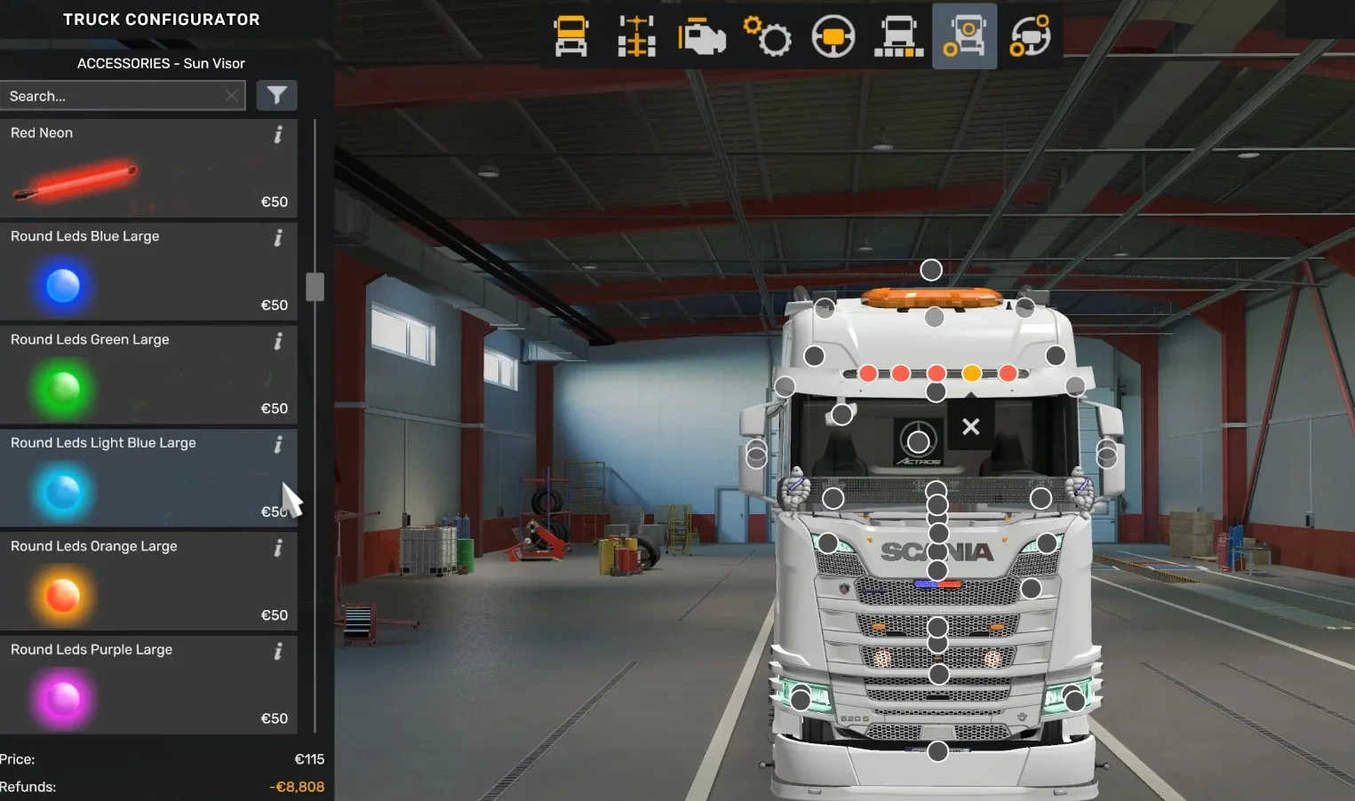 LED Tuning for all SCS Trucks v1.0