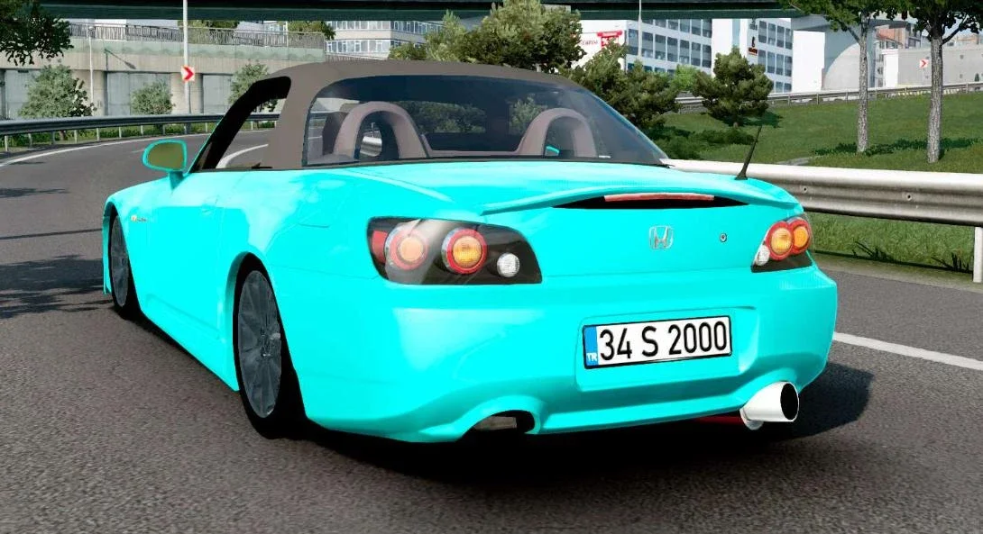 Honda S2000 Turquoise Blue v1.0 3