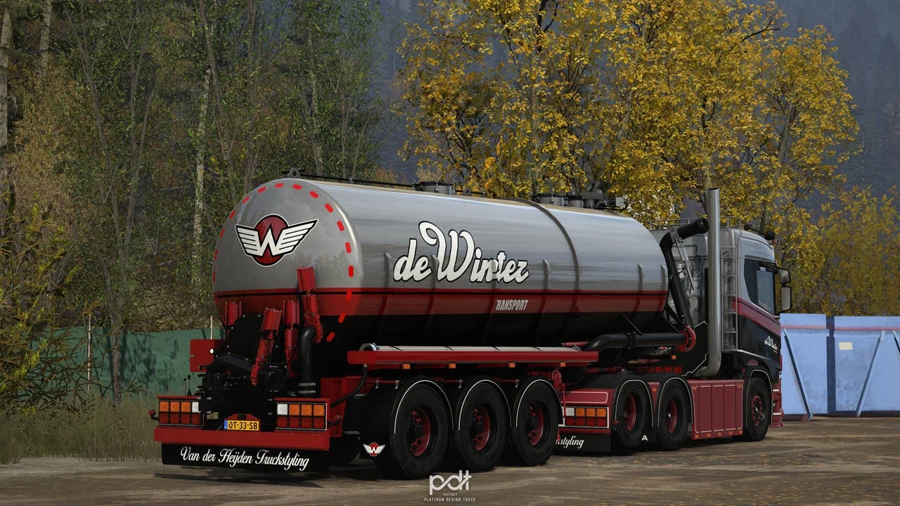 Scania R500 + Trailer de Winter v1.0 5
