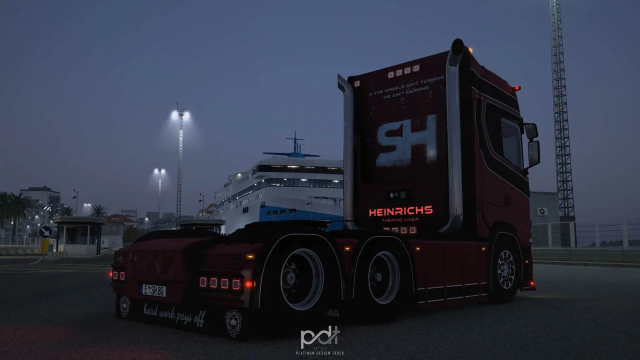 Scania S650 Heinrichs Thermoliner + Trailer v7.0 5