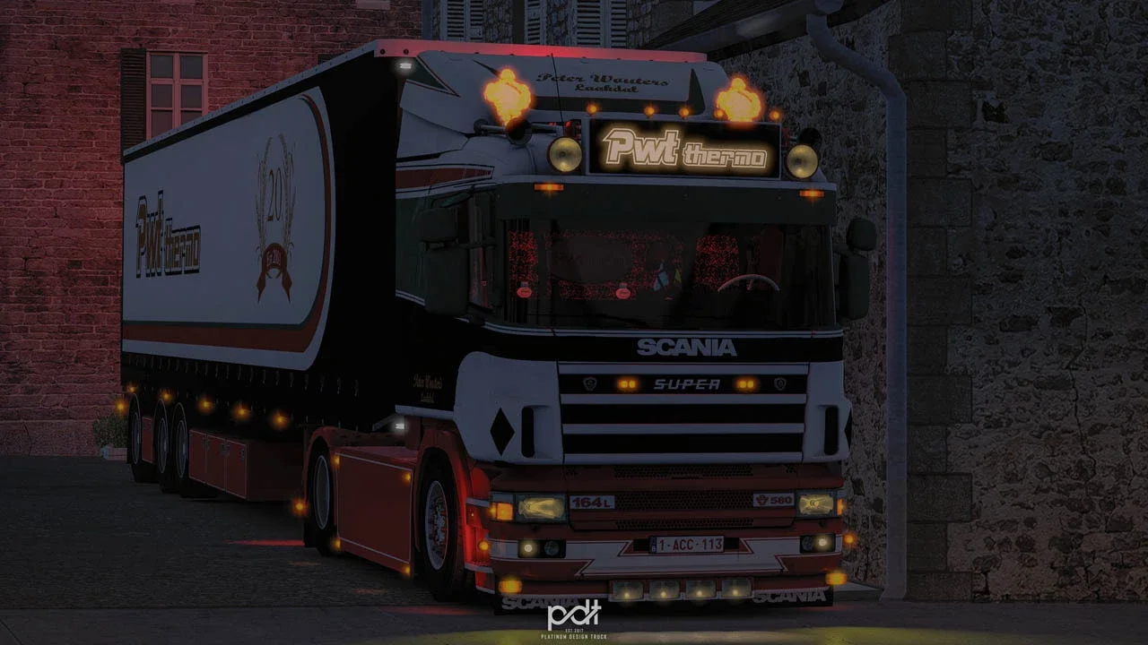 Scania 164L + Trailer Pwt Thermo v2.0 3