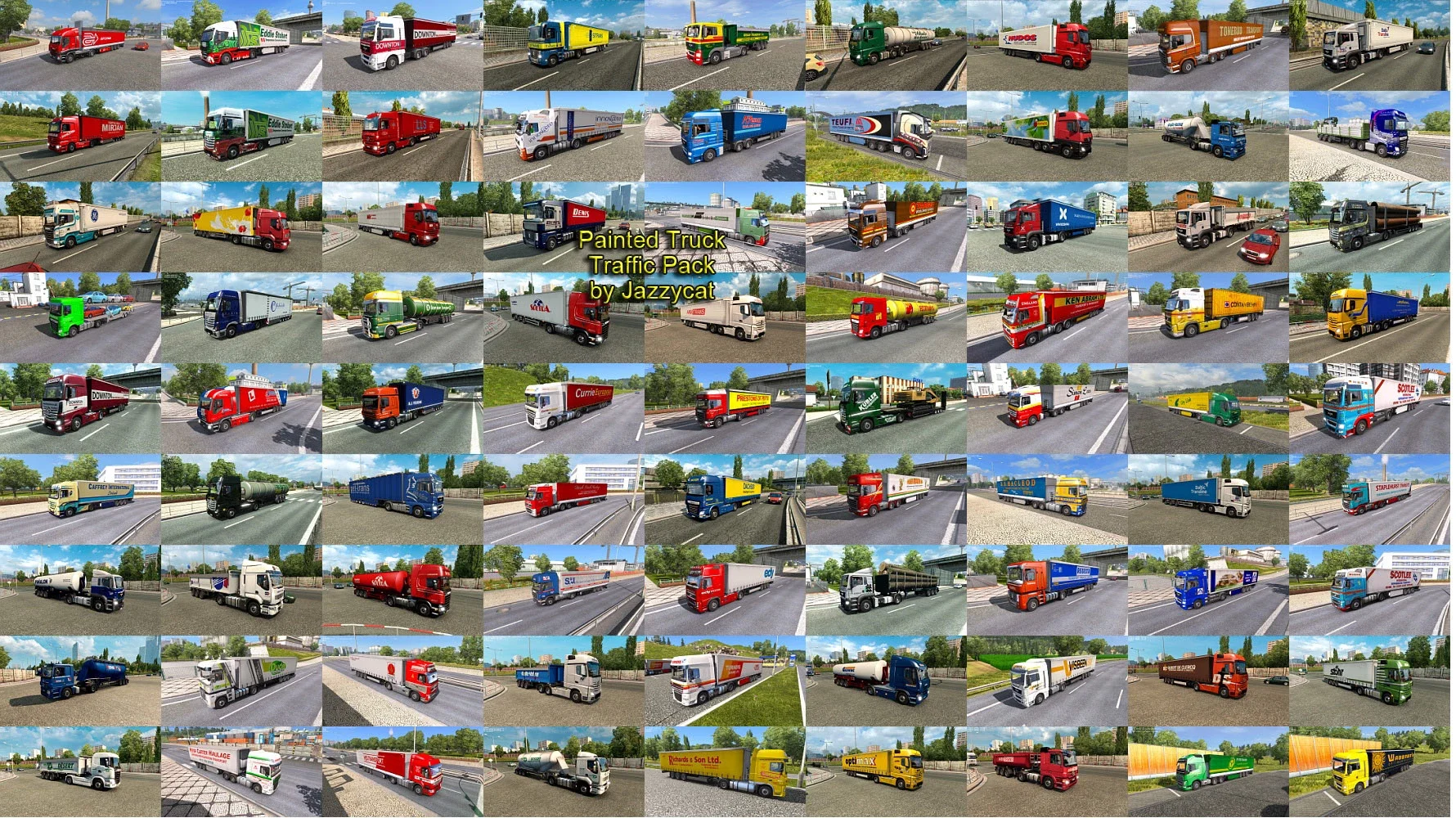 Painted Truck Traffic Pack v18.7.12