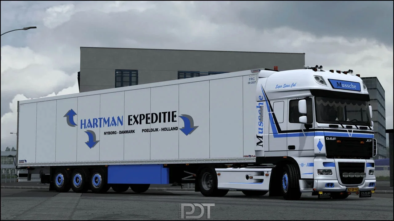 DAF XF 105 + Trailer Mussche Transport v5.0