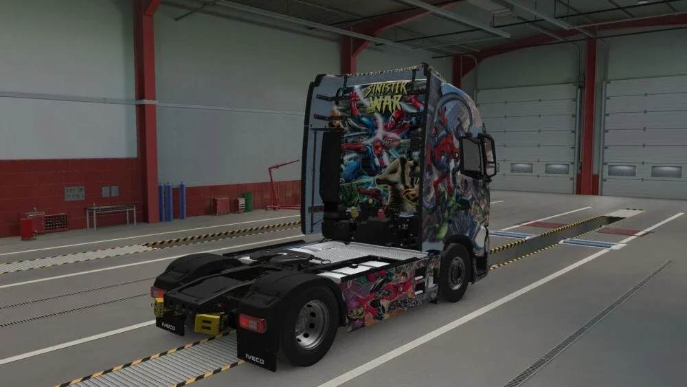Iveco S-Way Spiderman Skin v1.0 2