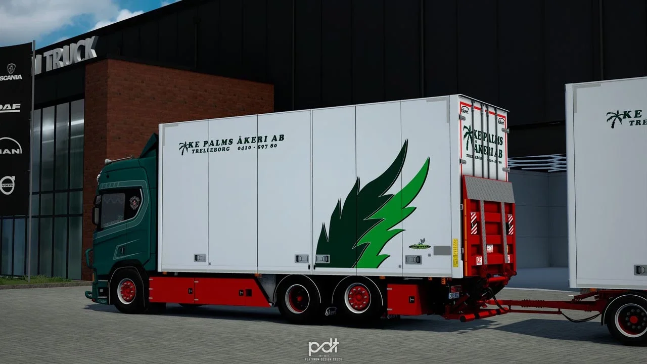 Scania R520 KE Palms Akeri + Trailer v14
