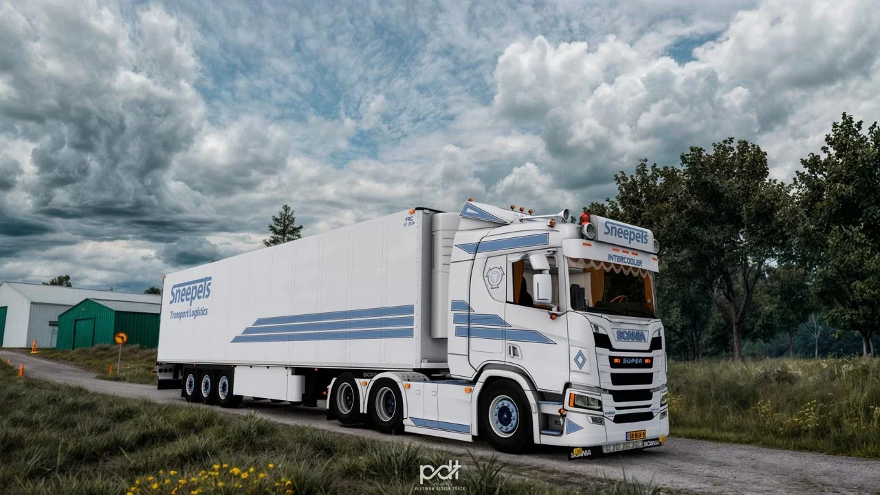 Scania R500 Sneepels Transport + Trailer v14 3