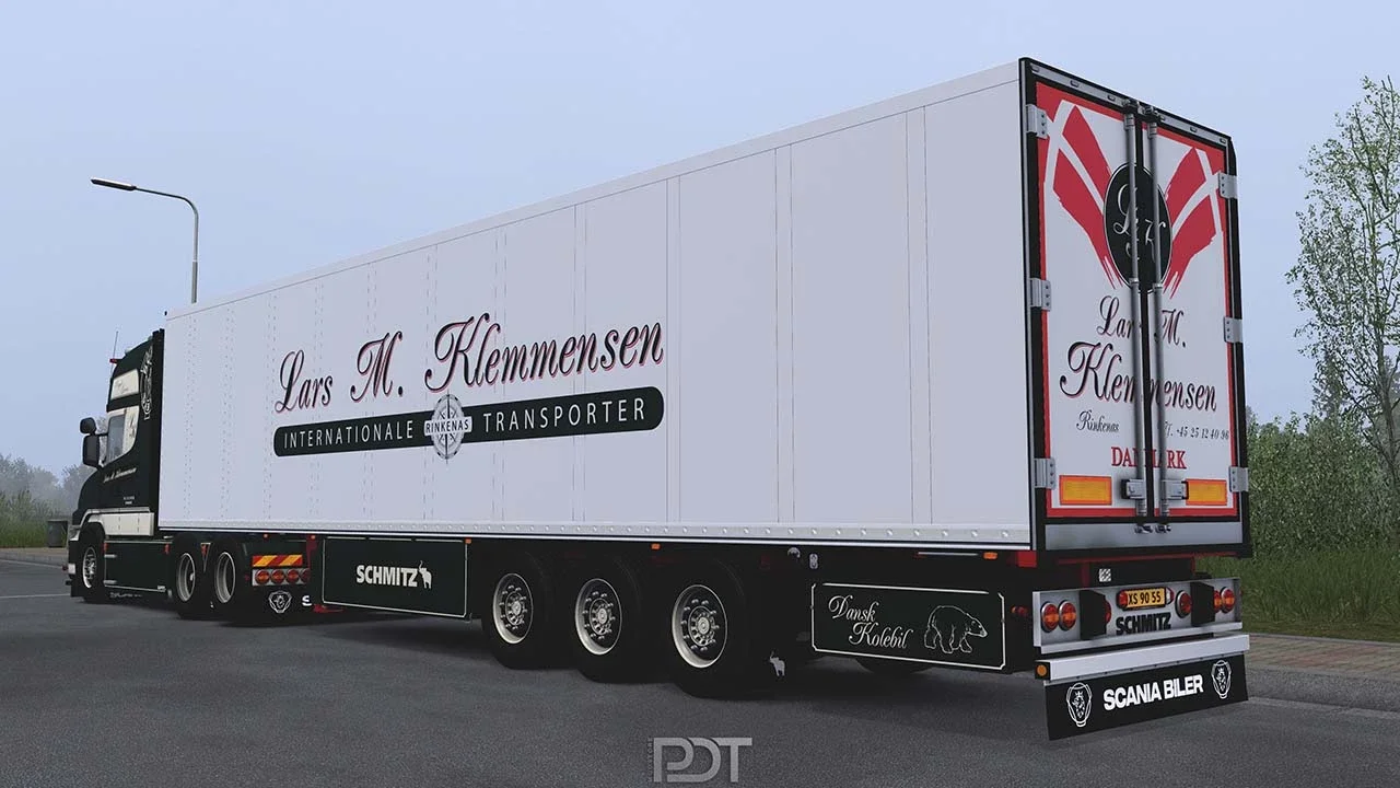 Scania T580 + Trailer Klemmensen v7.0 4