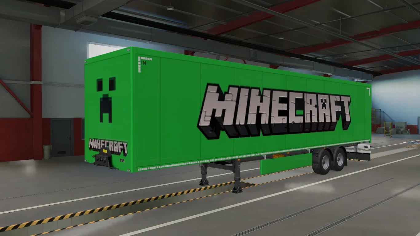 Minecraft Trailer Skin + Mudflap v1.0