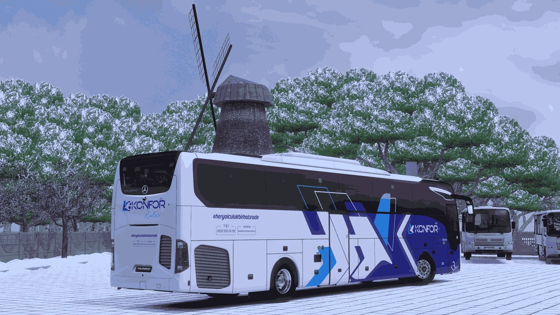 Mercedes Benz Tourismo 16 E6 Konfor Turizm Skinpack V1.0 2