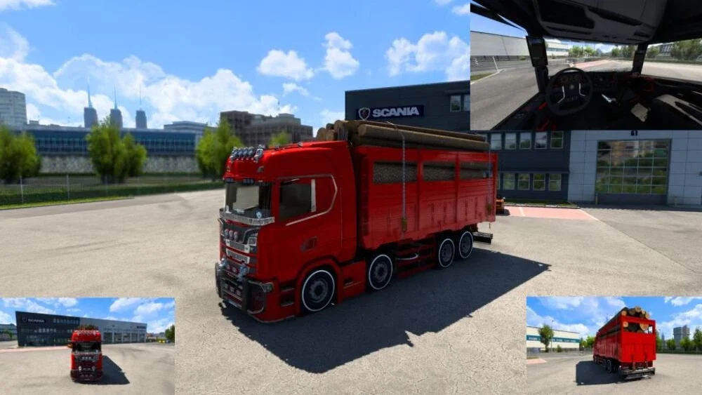 Scania S 8 2 (Kırkayak) with Cargo mod v 2.0