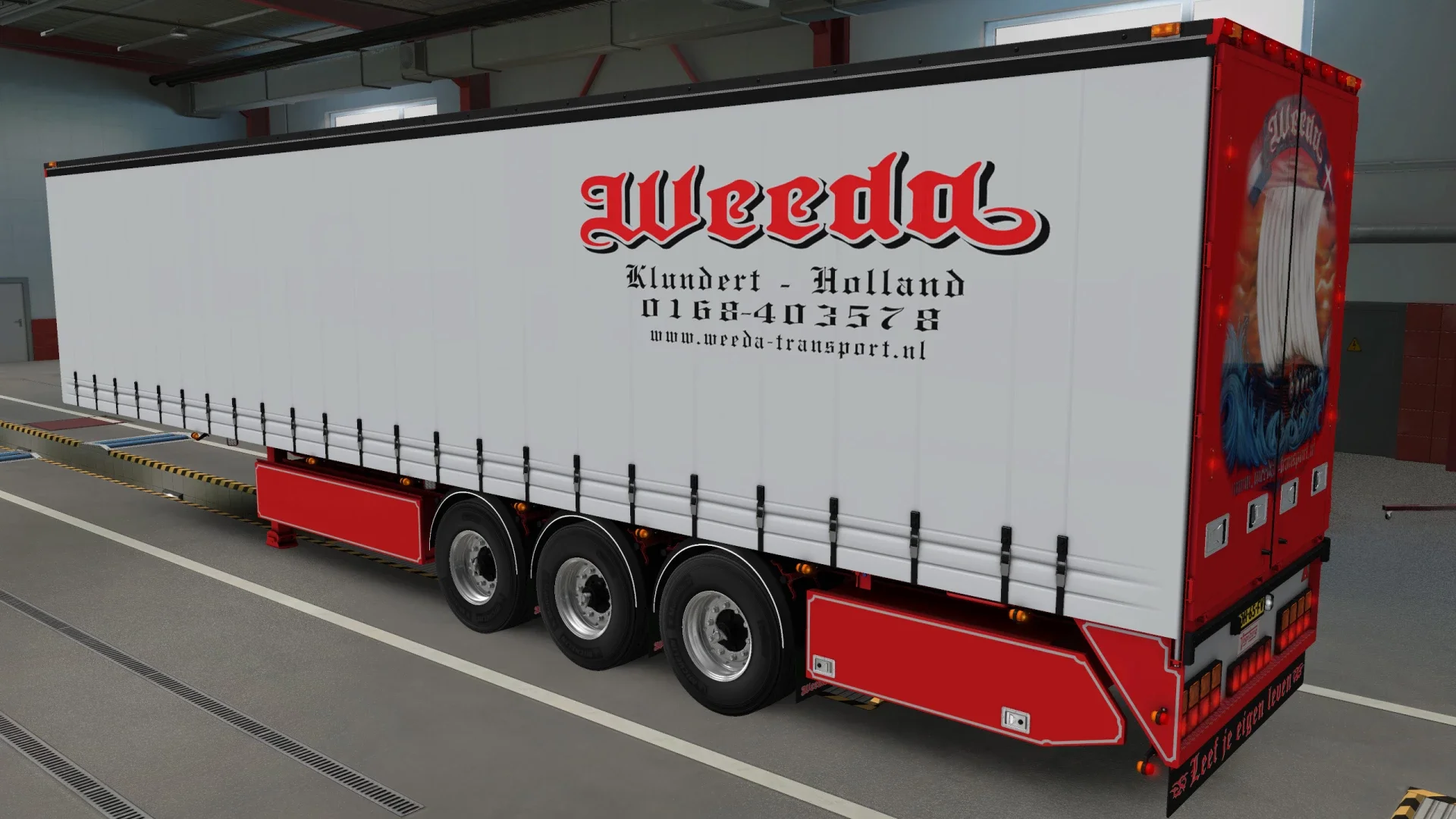 VOGELZANG CURTAIN TRAILER WEEDA TRANSPORT v 14.0 2