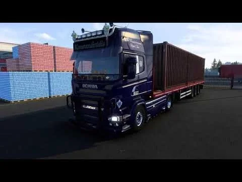 Scania V8 Open pipe with Lepidas Team exhaust system v 3.0