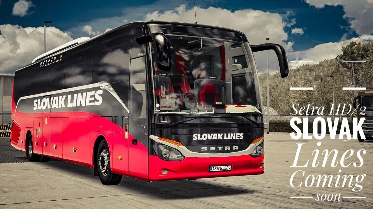 Setra S516Hd/2 2017 Slovak Lines Skin