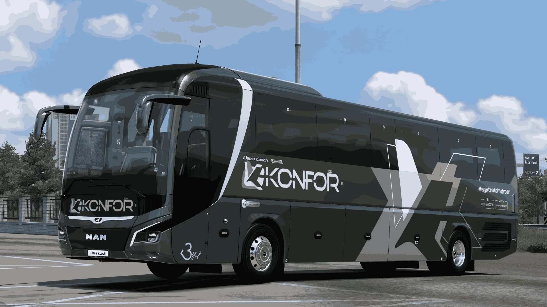 Man Lions Coach E6 Konfor Turizm New Skin v1.0 2