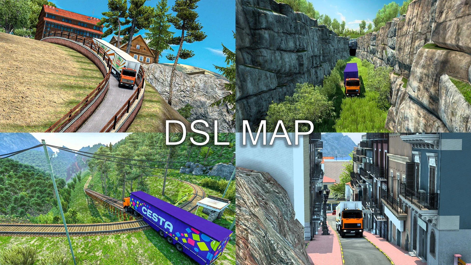 DSL Map Mod by Black Dragon [Extreme Roads]v 1.4 2