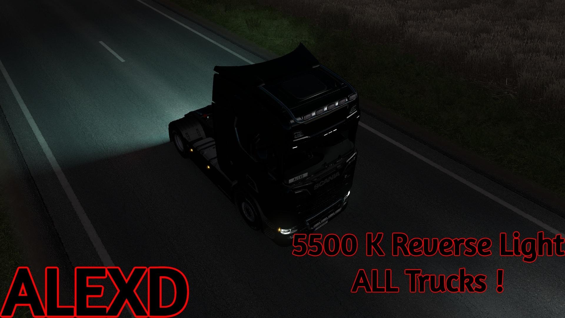ALEXD 5500K REVERSE LIGHT – IMPROVED NIGHT VISIBILITY v1.0