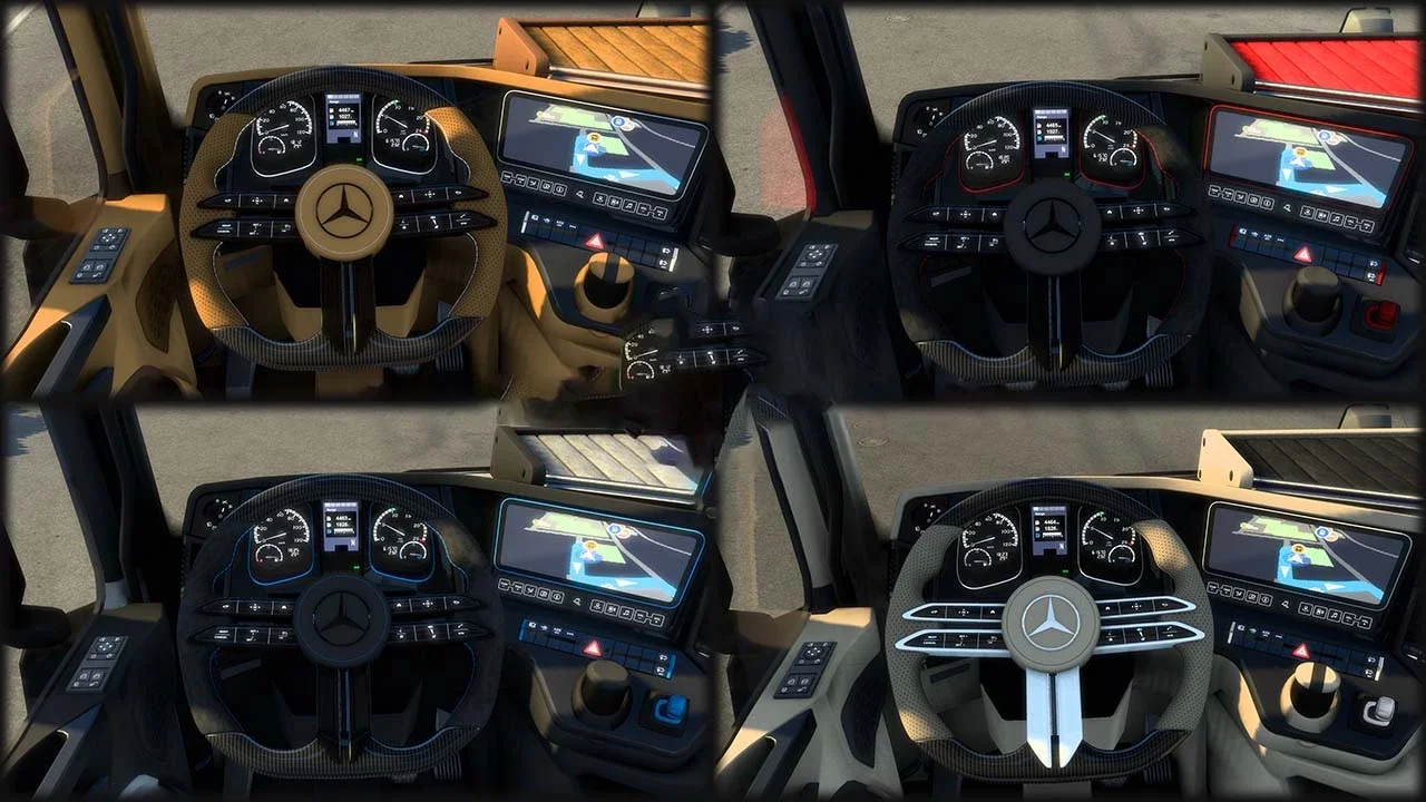 Mercedes-Benz Actros MP4 Interior Pack v1.5 3
