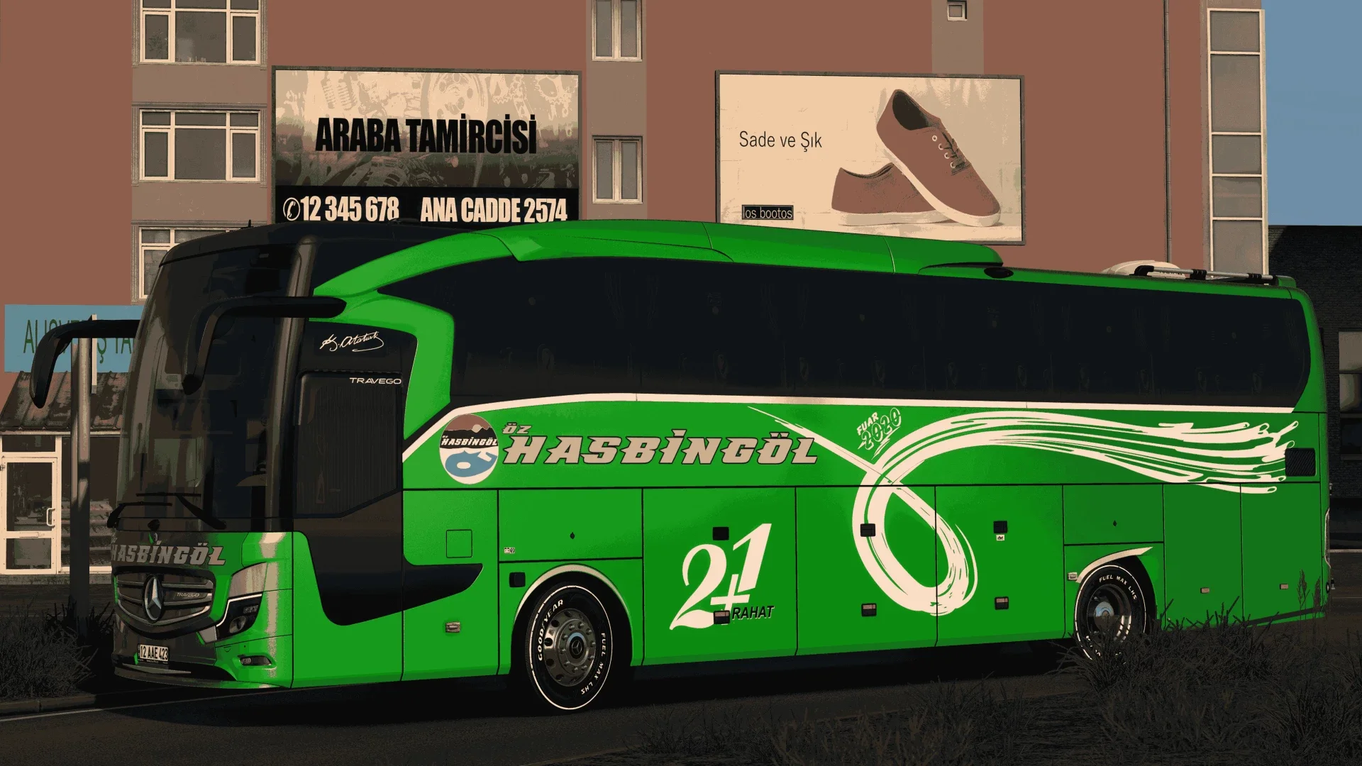 Mercedes Benz Travego 15 SHD E6 Öz Hasbingöl ve Cesur Bingöl Skinpack v2.0 3